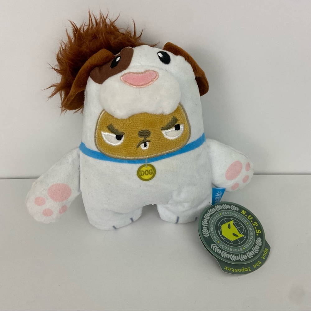 Bark Box Spot the Imposter Nuts Squirrel Plush 6” Dog Toy